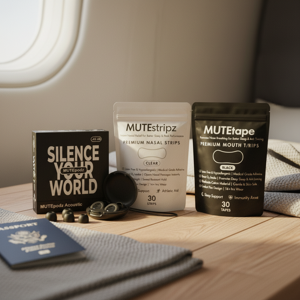 Noise cancelling ear plugs Australia MUTEpodz for restful sleep and focus