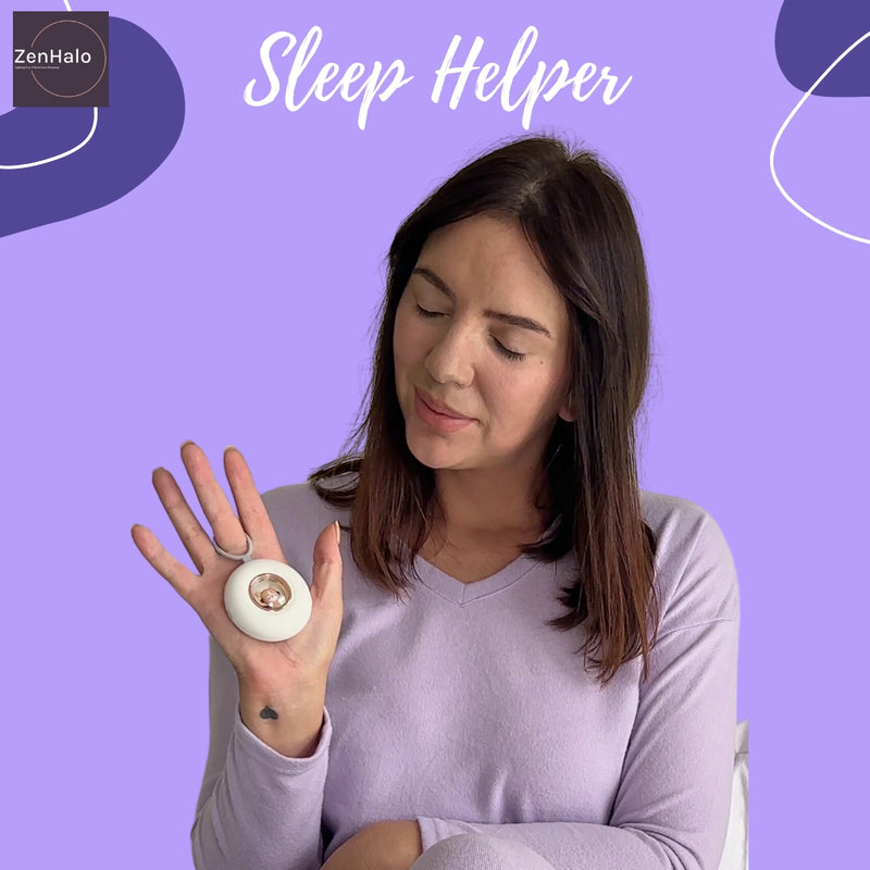 Sleep Helper targets the PC8 acupressure point in your hand, which stimulates the release of endorphins the body's natural 'feel good' hormones for natural relief from anxiety, insomnia, and mood enhancement.